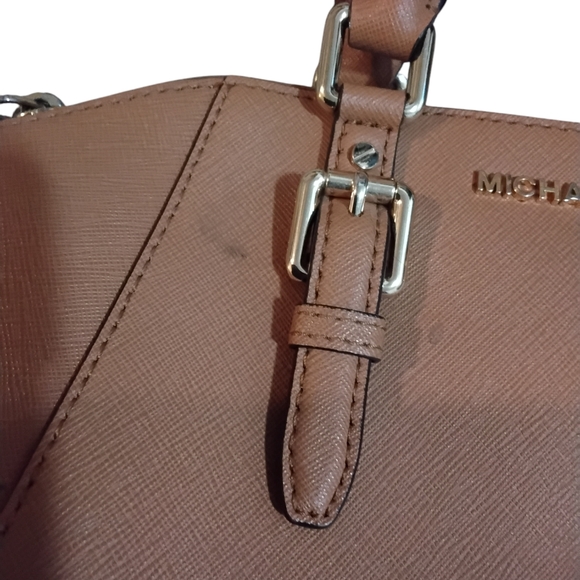 Michael Kors Purse Preppy Neutral Minimalist Quiet Luxury Classic Timeless Bag - Picture 5 of 11